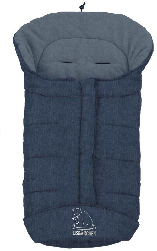 Heitmann Felle Fußsack Eisbärchen - Winterfußsack Copy Fleece, mit Fleecefutter, Mumienform möglich, für Kinderwagen, waschbar