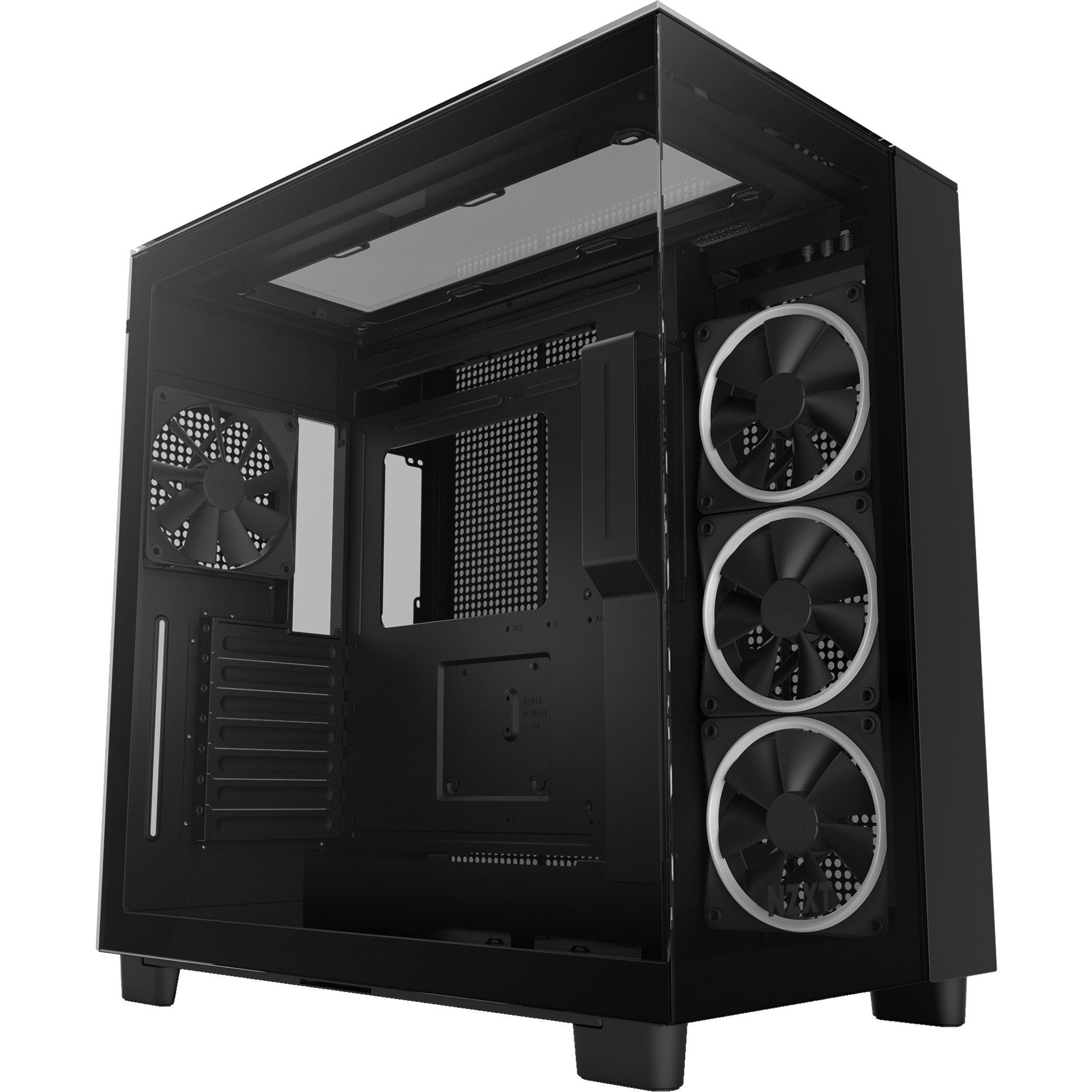 PC-Gehäuse NZXT H9 Elite All Black, Tower-Gehäuse, (Tempered