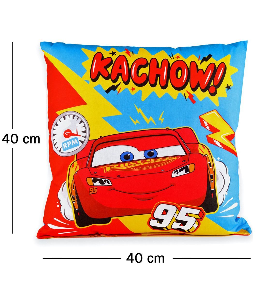 JACK Dekokissen 40x40cm Cars inkl. Füllung Disney Claude Scruggs, Rennauto, günstig online kaufen