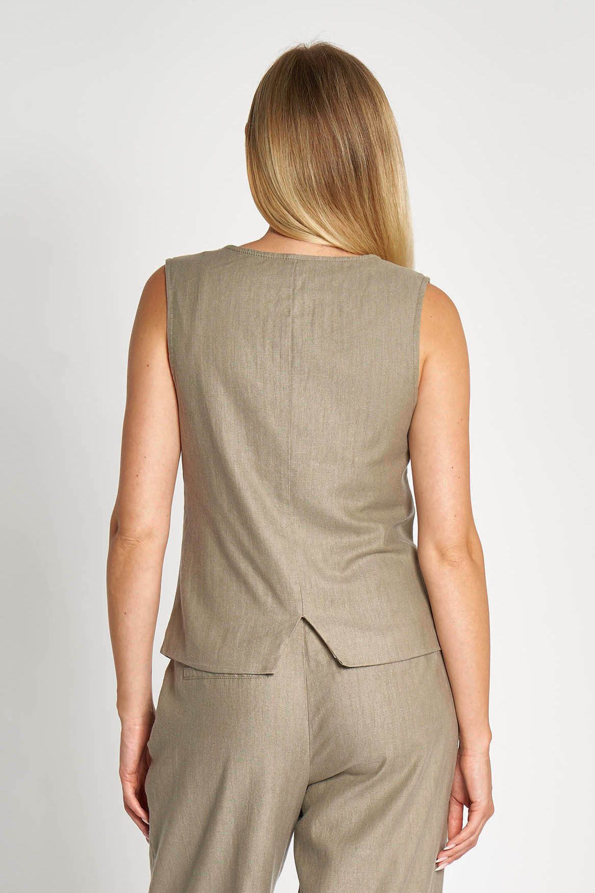 Zhrill Anzugweste ZHDIOSA mit V-Ausschnitt und Knopfleiste günstig online kaufen