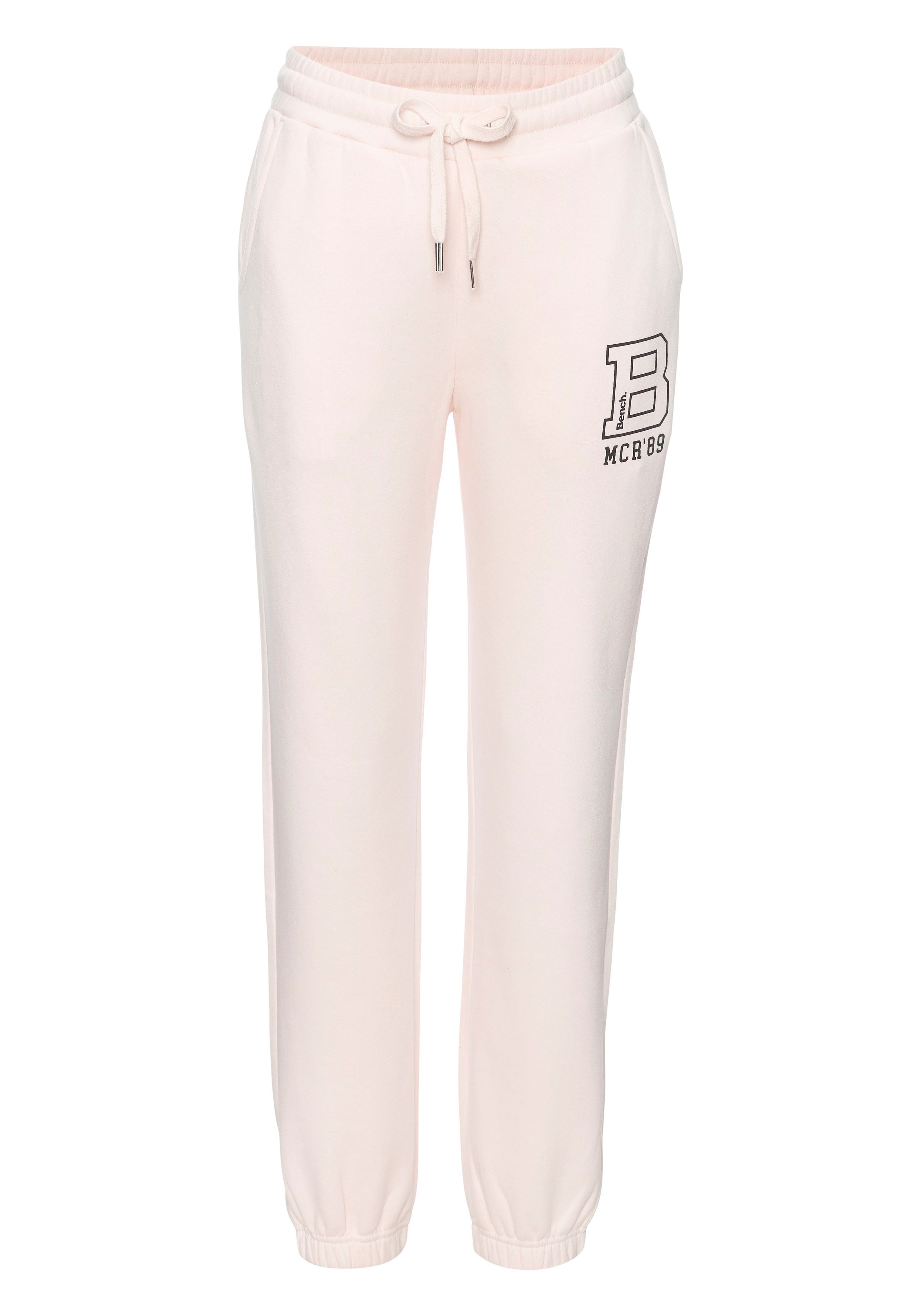 Bench. Loungewear Jogginghose mit seitlichen Taschen und Logoprint, Loungewear