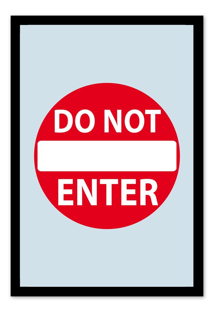 Close Up Wandspiegel Caution, Do Not Enter
