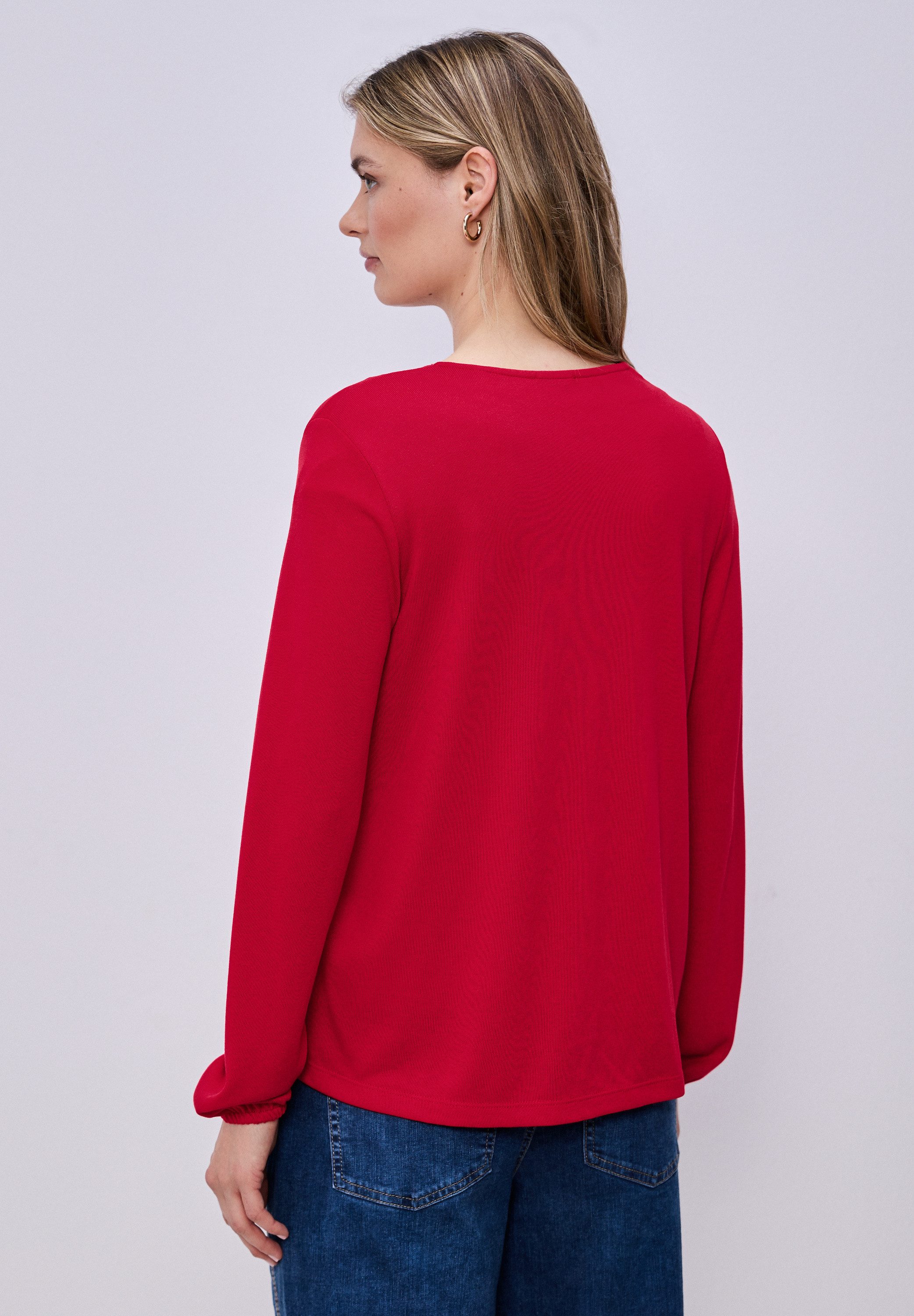 STREET ONE Cardigan bestehend aus einem Materialmix