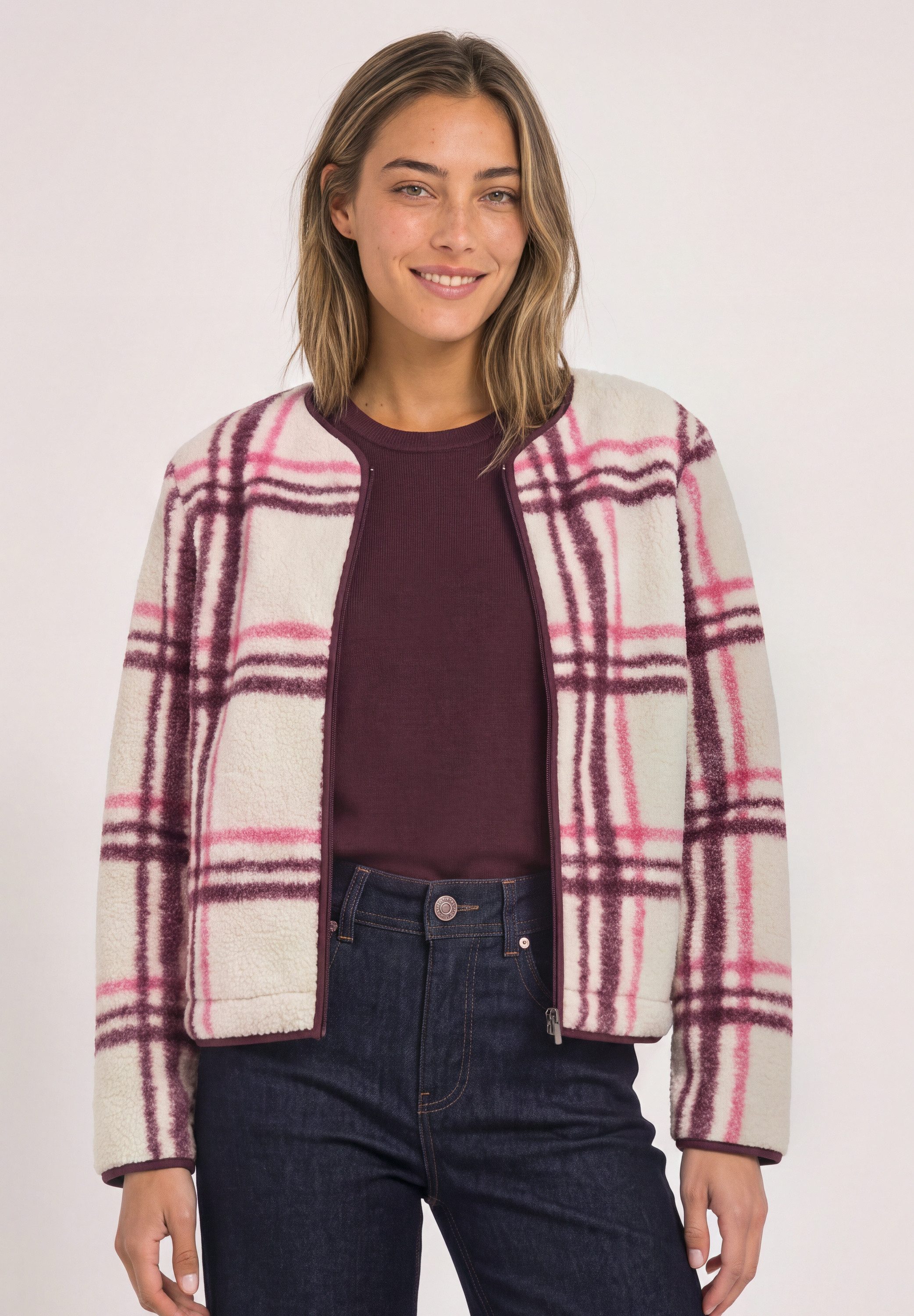 STREET ONE Cardigan mit Karomuster