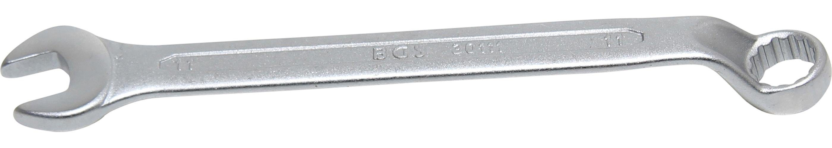 BGS technic Maulschlüssel Maul-Ringschlüssel, gekröpft, SW 11 mm