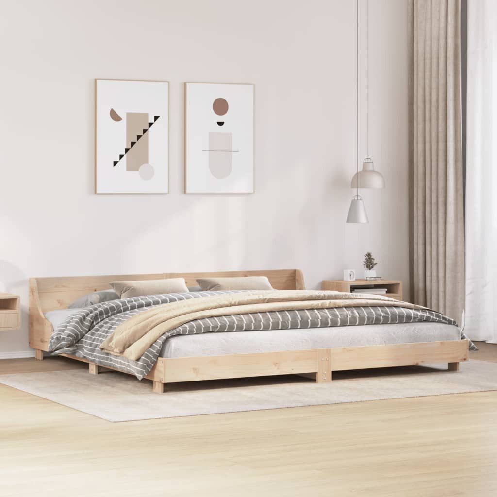 vidaXL Bett Massivholzbett ohne Matratze 200x200 cm Kiefer