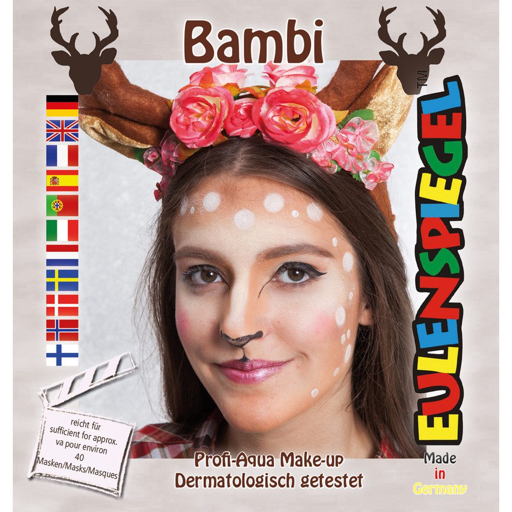 Eulenspiegel Kostüm Schminkset - Bambi - Make-Up mit Zubehör