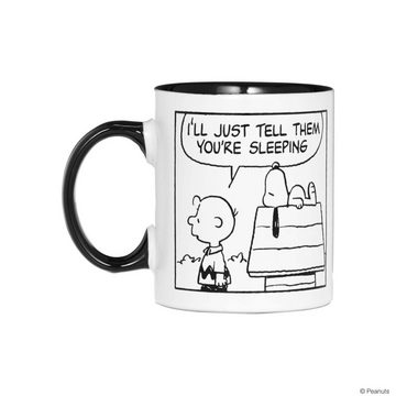 BUTLERS Coffee-to-go-Becher PEANUTS Tasse Comic Sleeping