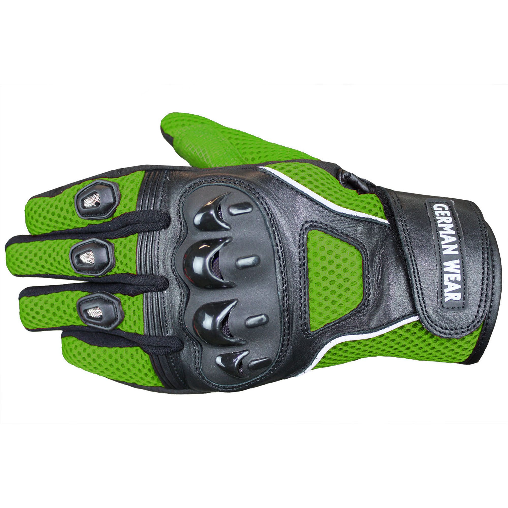 German Wear Motorradhandschuhe GW400G-M9 Motocross Biker Handschuhe Leder- & Textilhandschuhe in 6 Farben