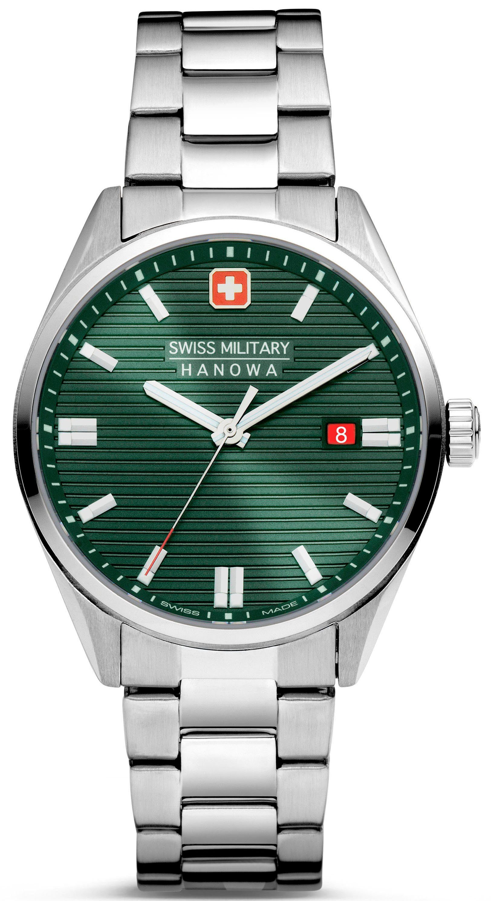 Swiss Military Hanowa Quarzuhr ROADRUNNER, SMWGH2200105, Armbanduhr, Herrenuhr, Schweizer Uhr, Swiss Made, Datum, Saphirglas