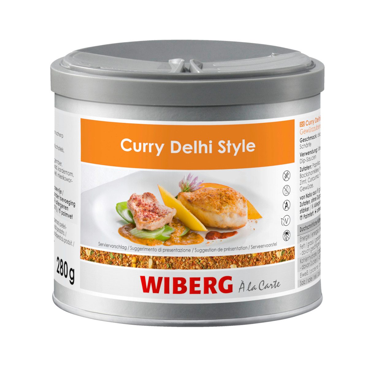 WIBERG Gewürz, Wiberg Curry Delhi Style abgestimmte Gewürzzubereitung grob 280g