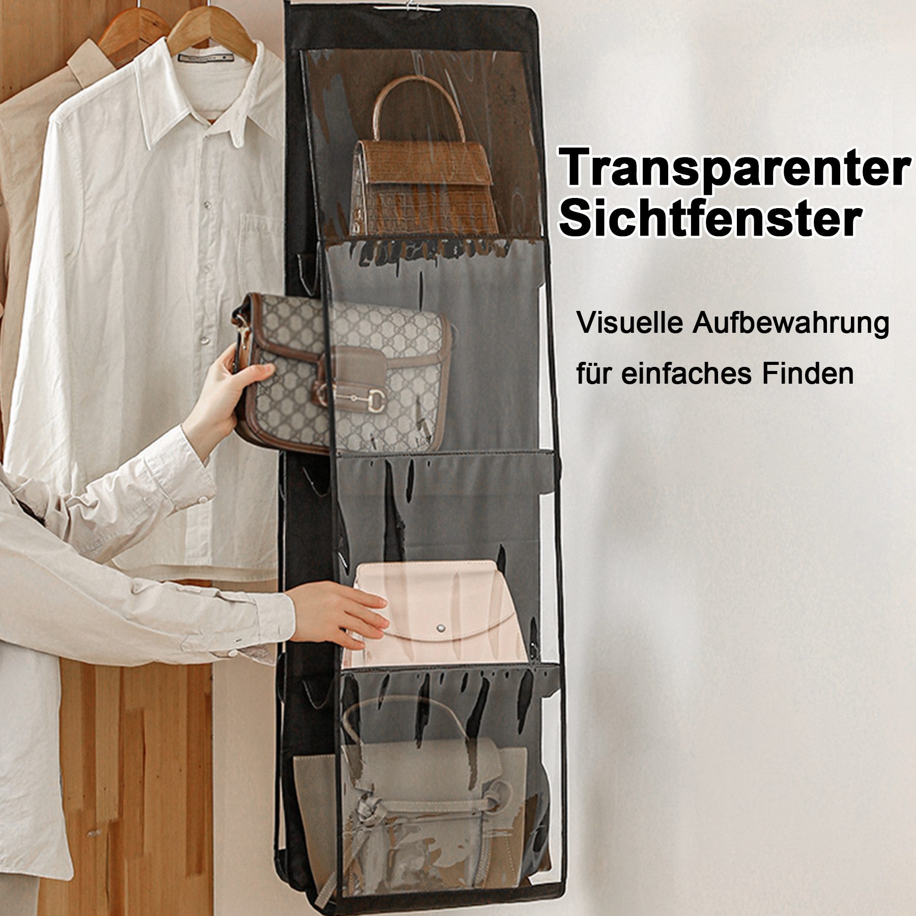 Mutig Hängeregal 2Stück Vliesstoff Handtaschenregal mit günstig online kaufen