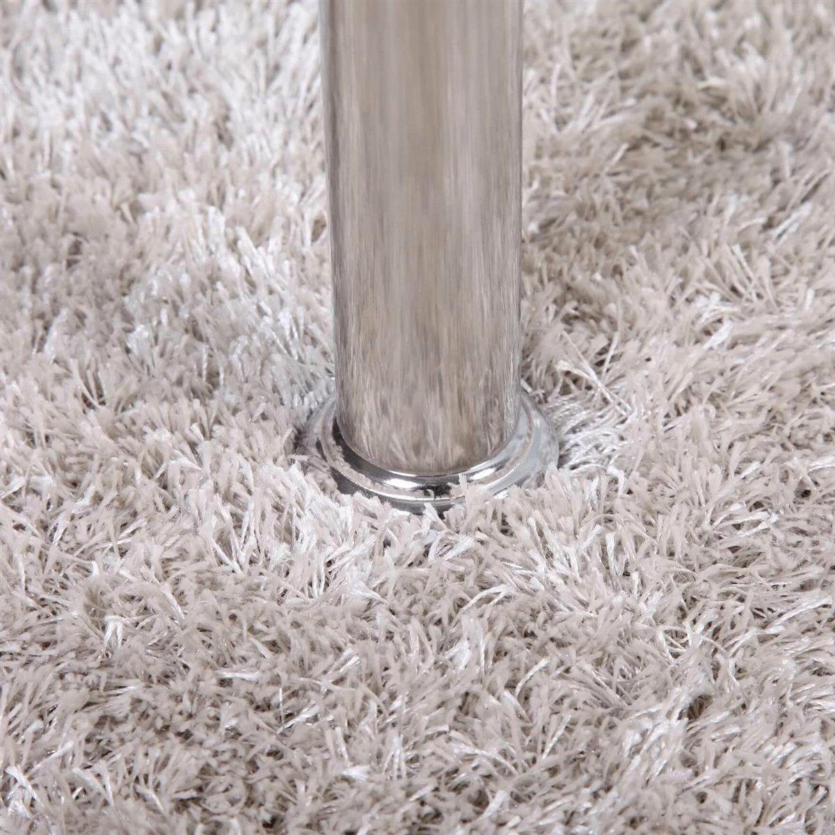 HOOZ Couchtisch HOOZ Couchtisch 98x55cm Klarglas mit sandierter Ablage (Wohnzimmertisch, perfekt als Beistelltisch), Tischplatte Klarglas mit satinierter Ablage – Bild 5 von 5
