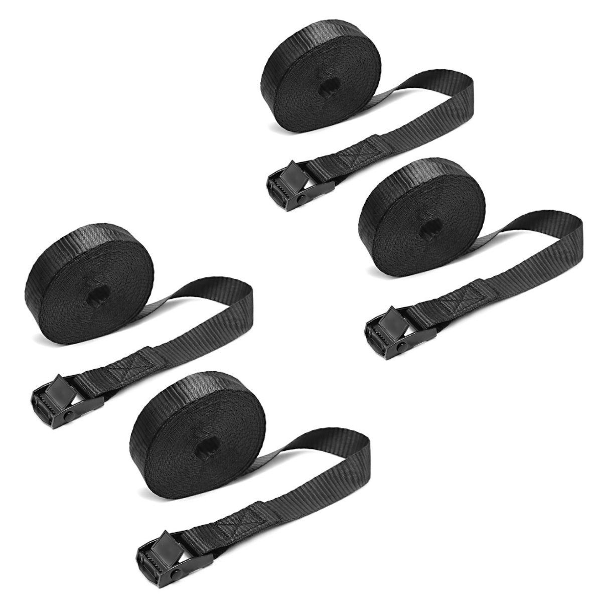 Motorradheber 2x Motorrad Spanngurt Set # Zurrgurte 200cm 2 Stück in schwarz Spar-Se