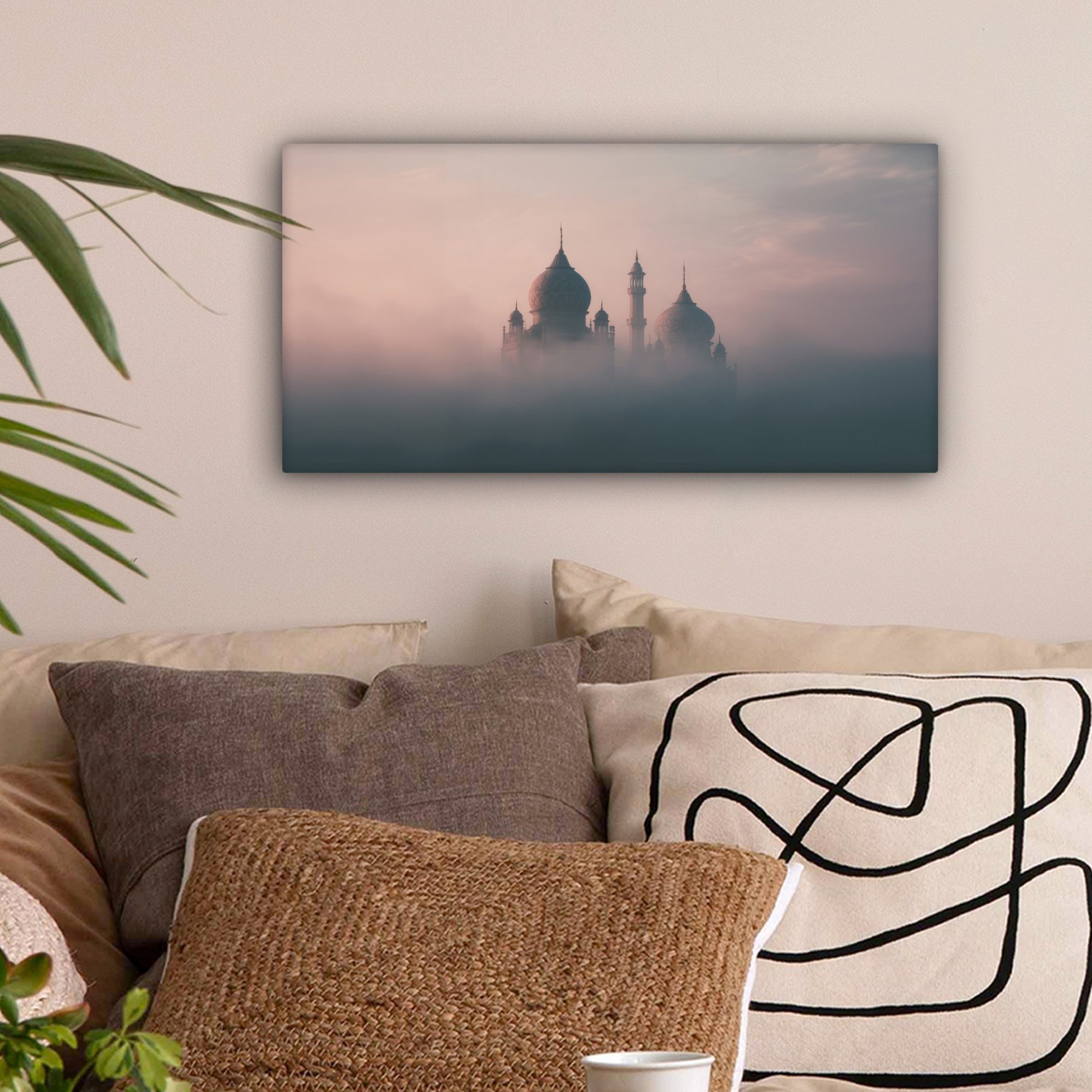 OneMillionCanvasses® Leinwandbild Panorama Moschee - Minarette günstig online kaufen