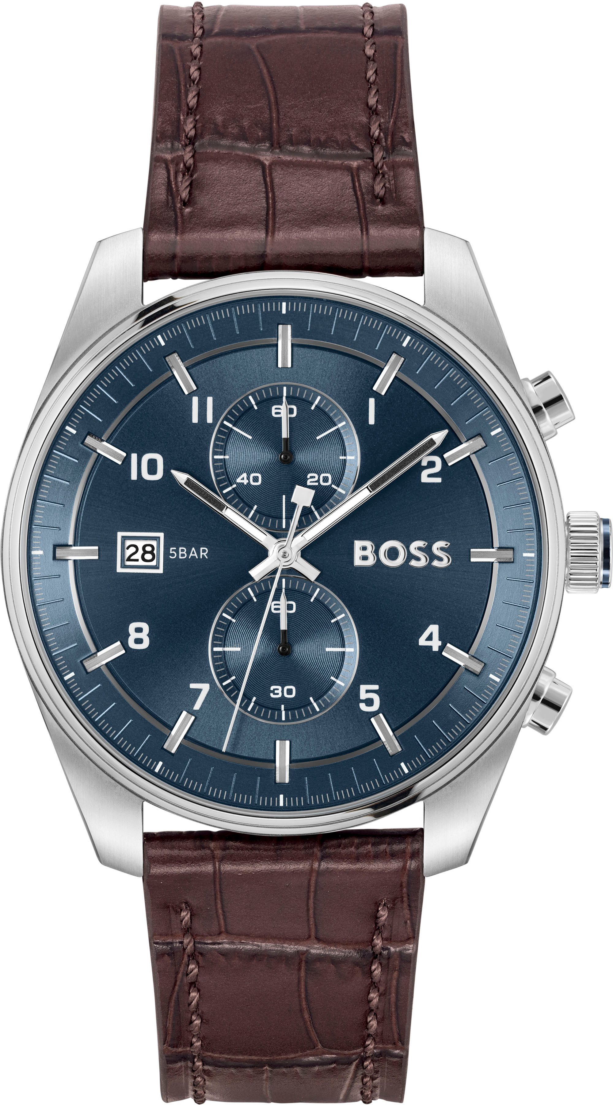 BOSS Chronograph SKYTRAVELLER 1514194, Quarzuhr, Armbanduhr, günstig online kaufen