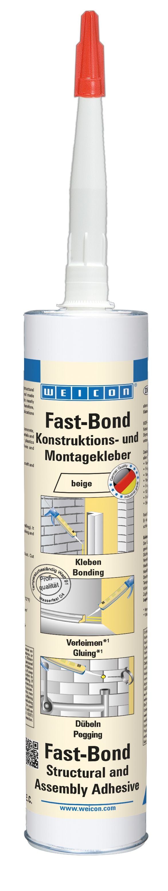 WEICON Montagekleber Fast-Bond Montageklebstoff, UV-beständiger, hochfester Klebstoff