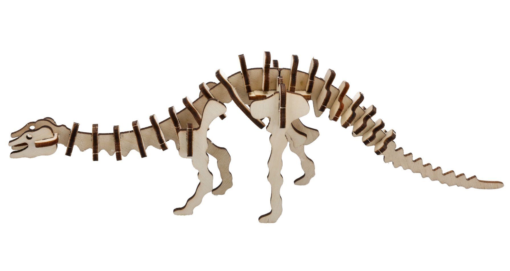 Meinposten 3D-Puzzle 3D-Puzzle Dinosaurier Holz Natur 3D Holzpuzzle Dino, Puzzleteile