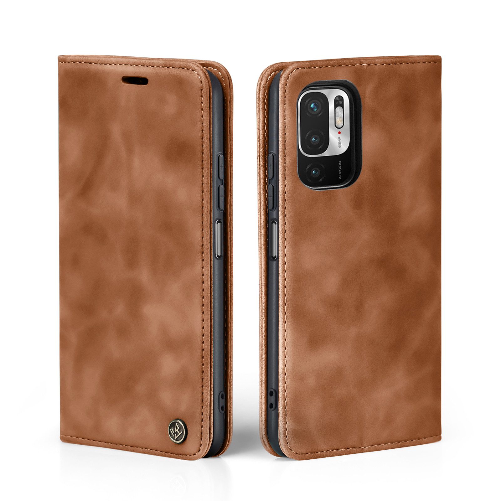 Tec-Expert Handyhülle Tasche Hülle für Xiaomi Redmi Note 10 5G 6.5 Zoll, 6.5, Cover Klapphülle Case mit Kartenfach Fliphülle aufstellbar