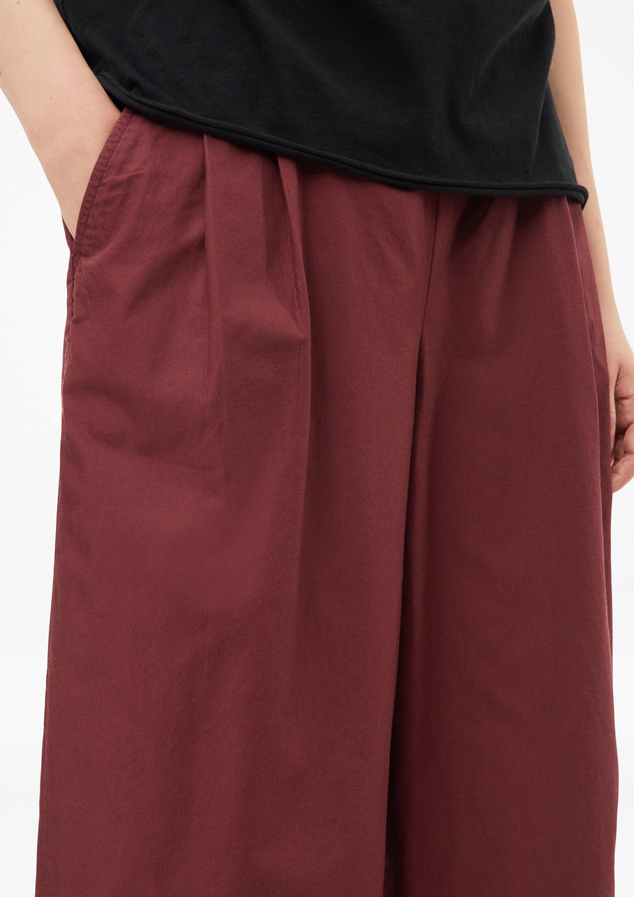s.Oliver Culotte Hose Leichte Culotte aus Popeline mit Falten – Bild 4 von 5