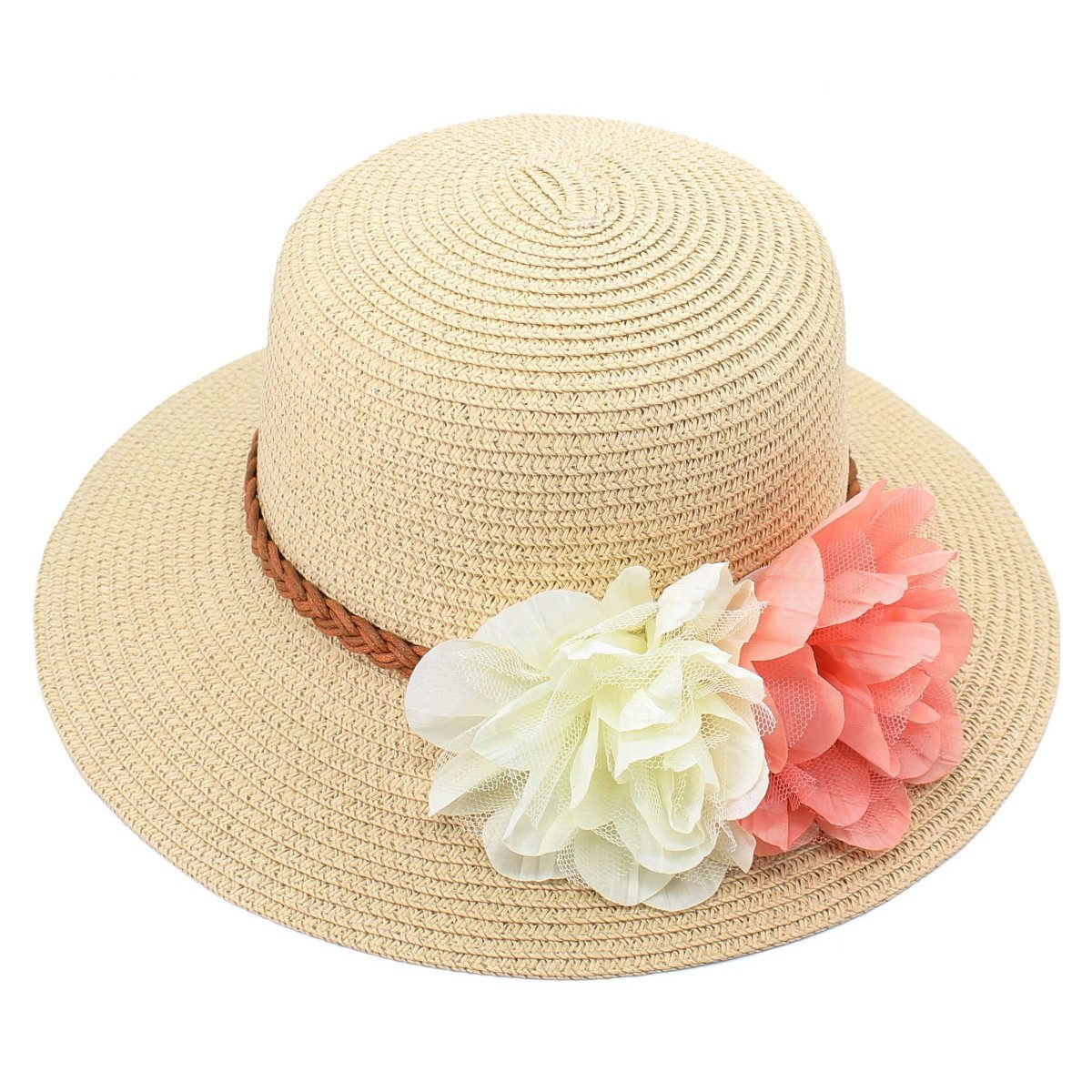 dy_mode Sonnenhut Damen Strohhut mit Blumen günstig online kaufen