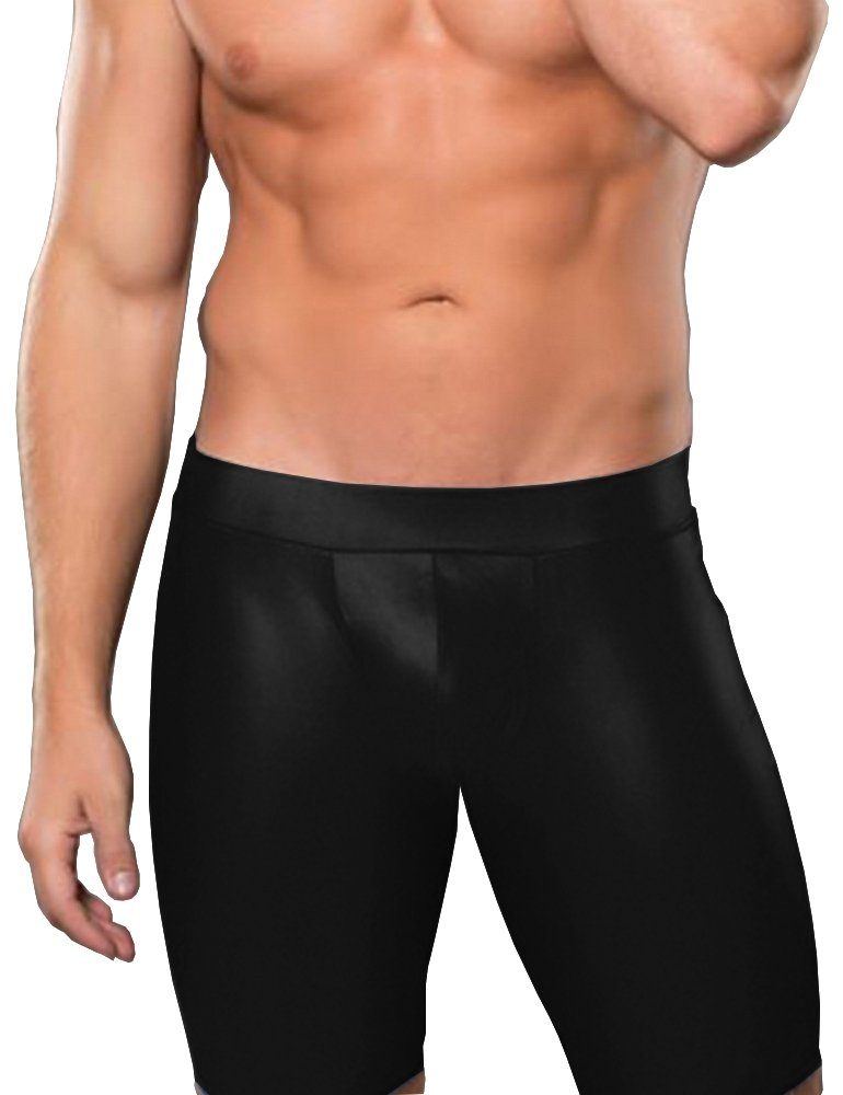 Lau-Fashion Boxershorts Enge Leder Shorts Herren kurze Hose Popo Offen Dess günstig online kaufen