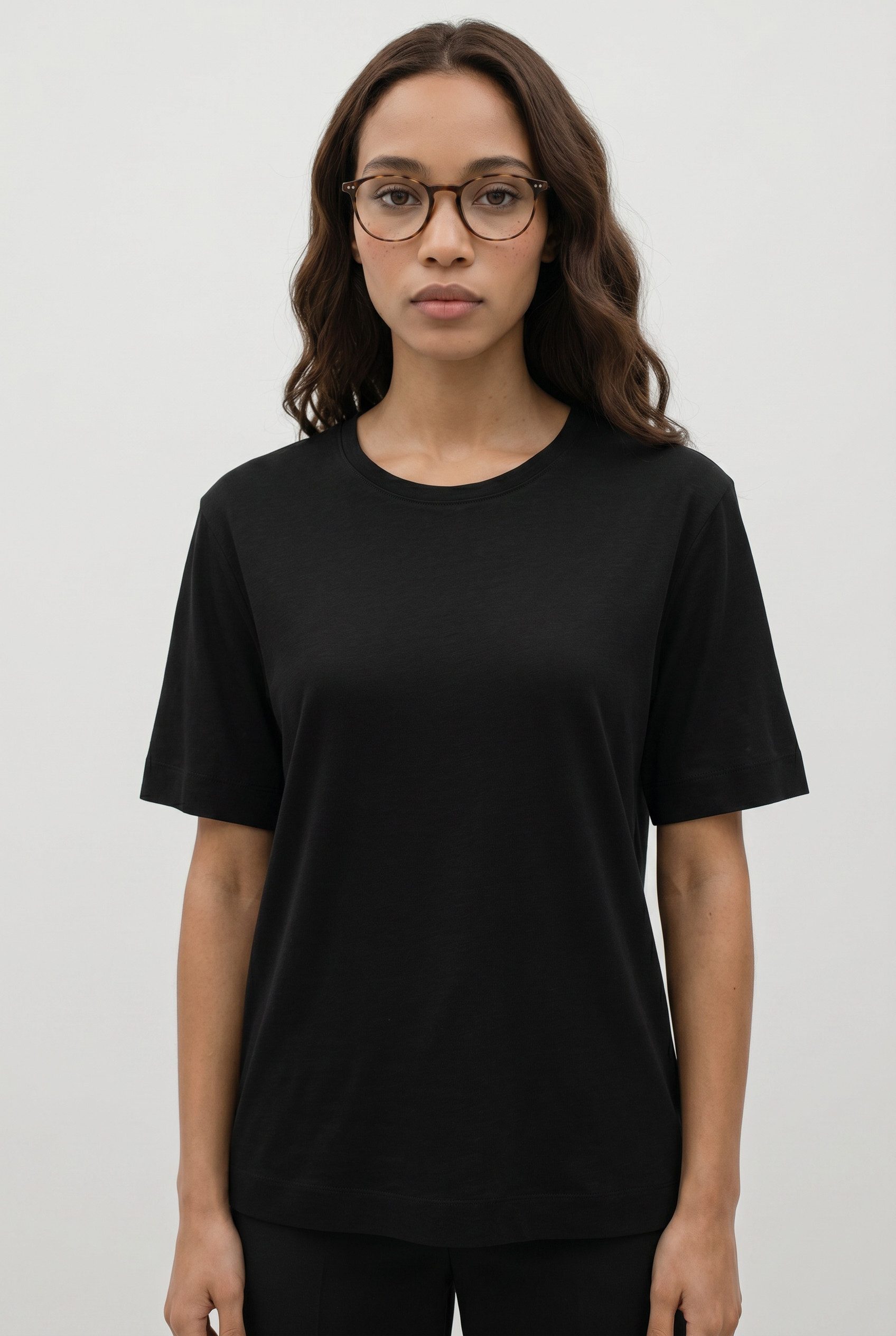 BOSS ORANGE T-Shirt Emma Premium Damenmode aus reinem Leinen, Rundhals