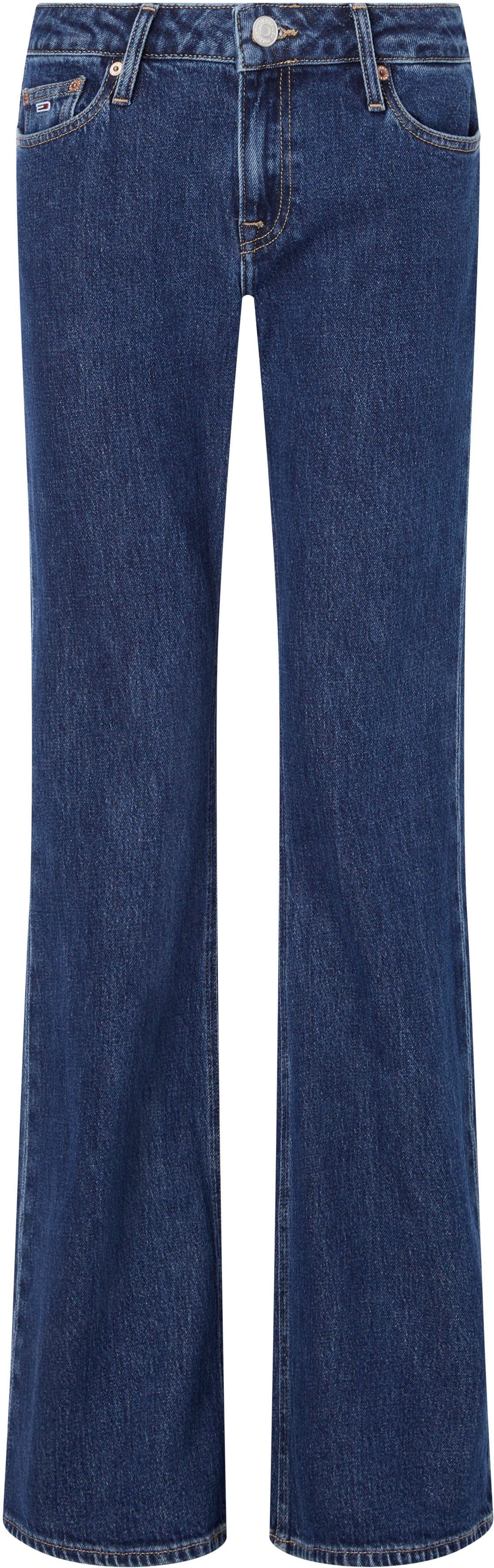 Jeans Logo-Badge Denim-Medium Tommy Tommy Bund mit Schlagjeans am Jeans