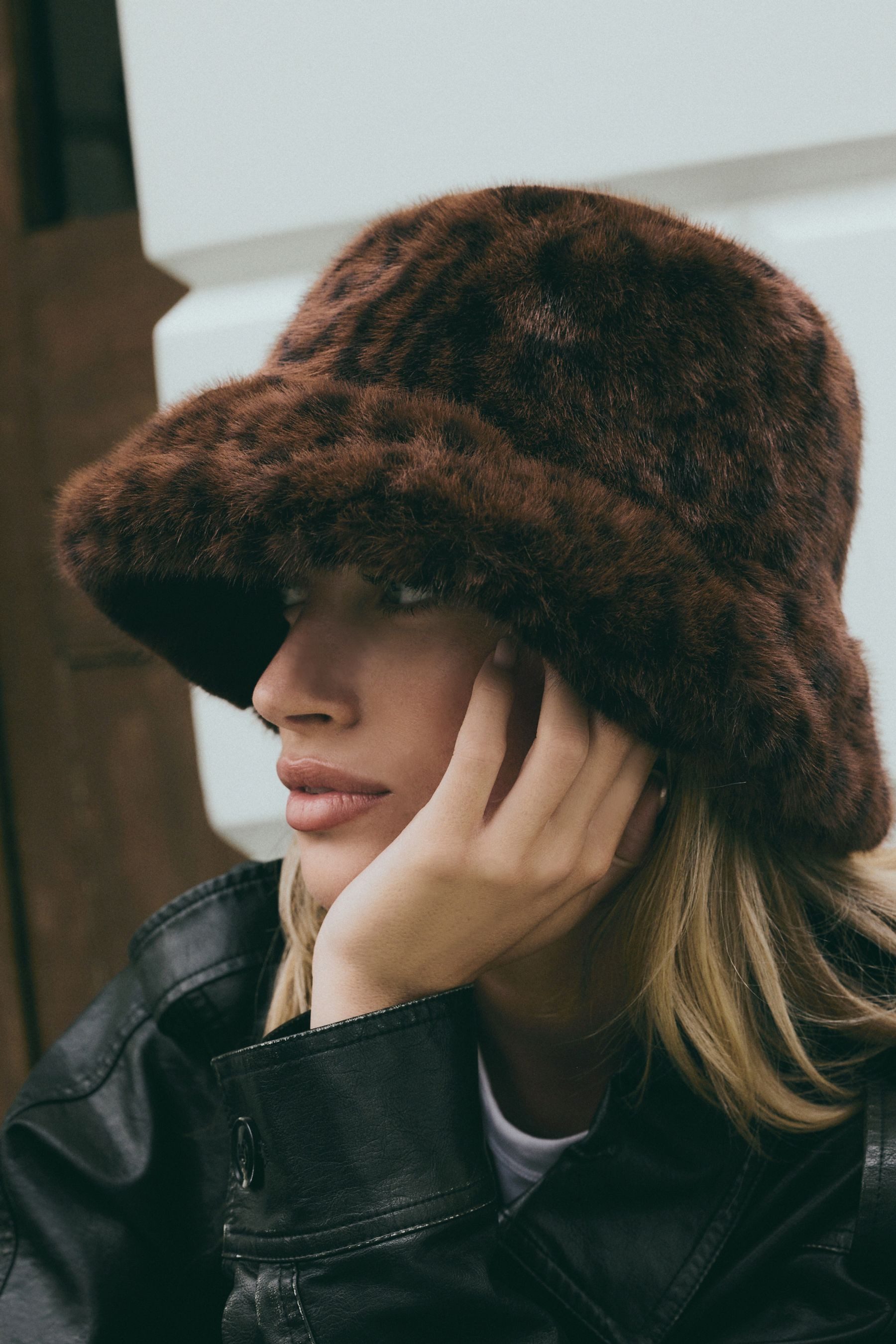 Next Fischerhut Fischerhut mit Kunstfell (1-St)