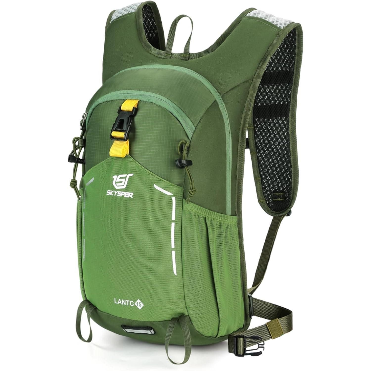 LuxusKollektion Wanderrucksack Wanderrucksack Herren Tagesrucksack Trekkingrucksack 15Liter Grün