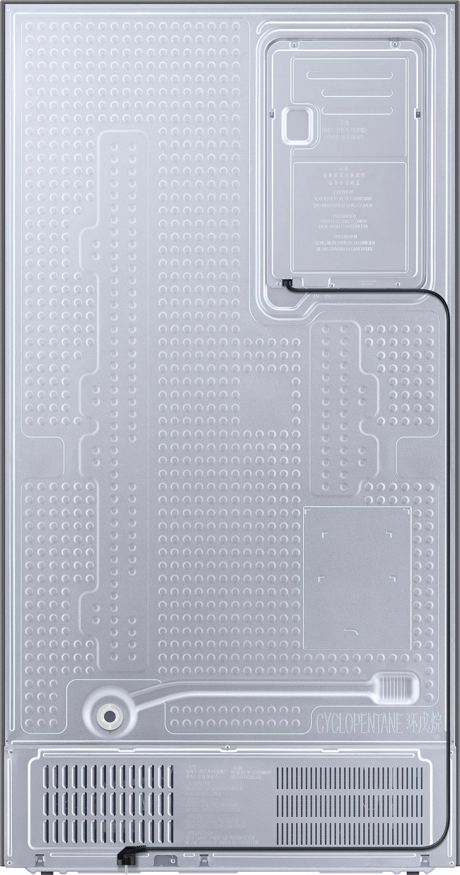 91,2 hoch, breit Samsung 178 RS6GCG885DB1, Edelstahl schwarzes cm Side-by-Side cm RS800