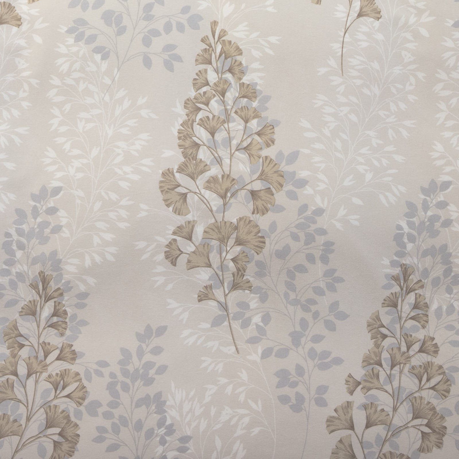 Estella Bettwäsche Estella Samt + Seide Flanell Bettwäsche 135x200 Merano natur Blätter, Flanell, 2 teilig, für kalte Wintermonate