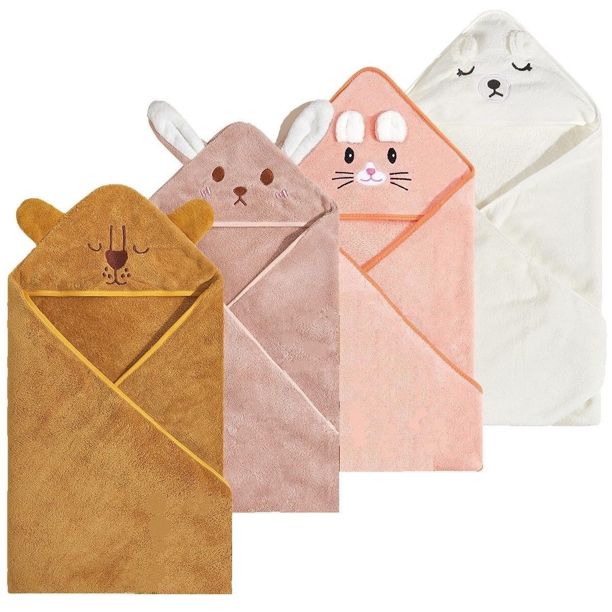 ZEUOPQ Kapuzenhandtuch Kapuzenhandtuch 4er Set,Kinde Badetuch günstig online kaufen