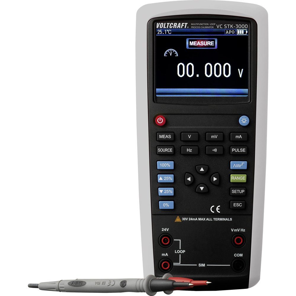 Multimeter VOLTCRAFT VC STK-3000 Stromschleifenkalibrator Spannung, Strom, Frequ