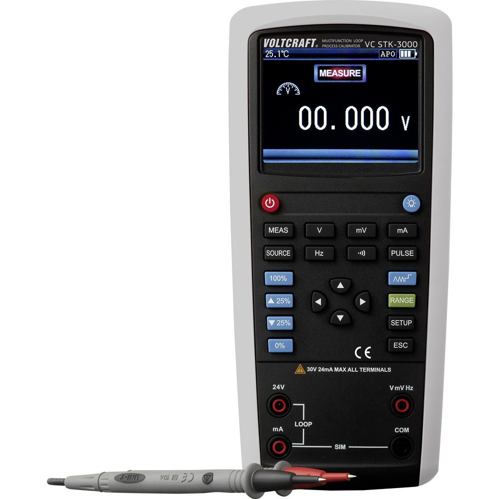 Strom, Kalibrator Mignon- VOLTCRAFT STK-3000 VC Spannung, Frequenz Multimeter 6x VOLTCRAFT