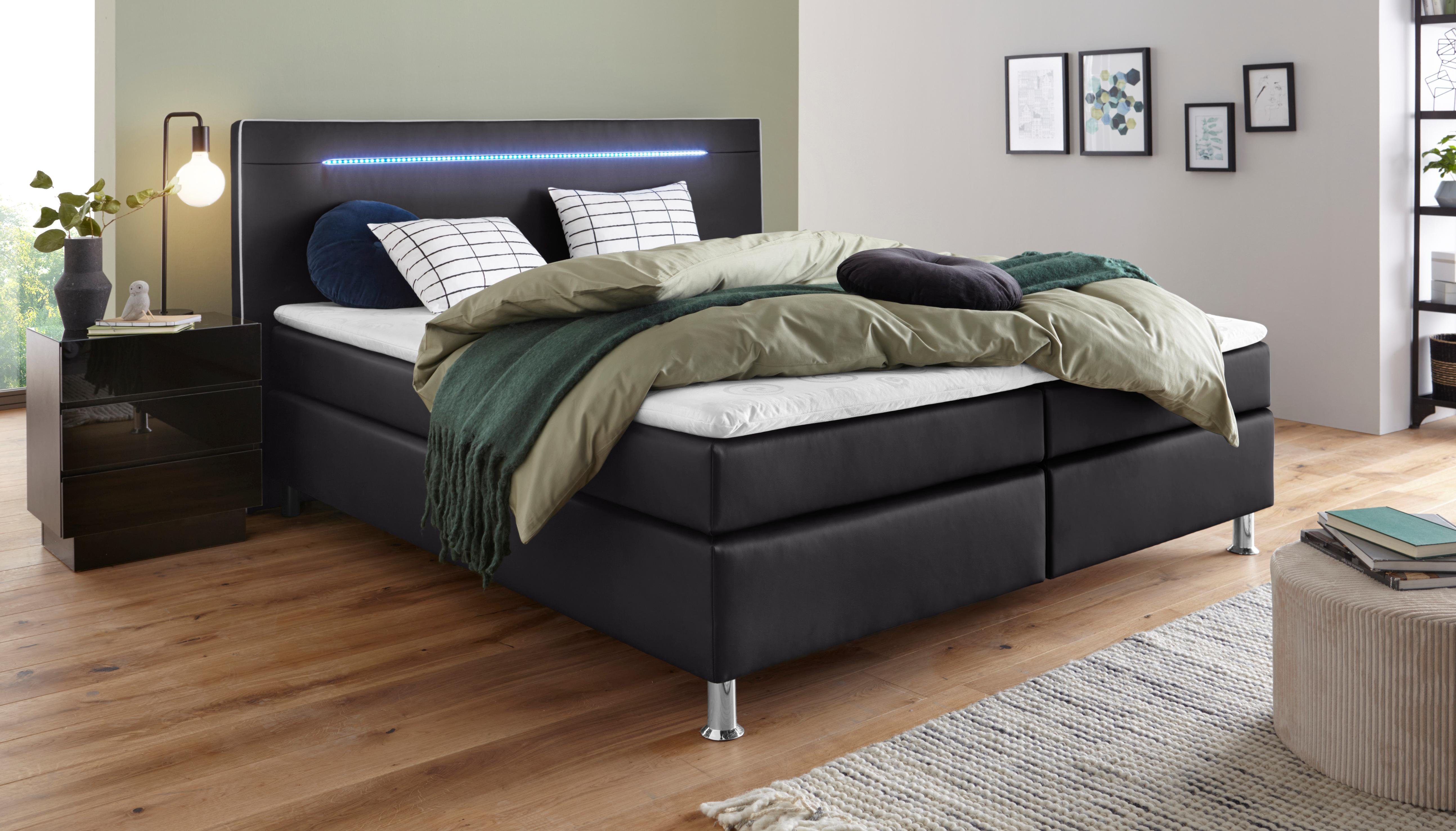 COLLECTION AB Boxspringbett London, inklusive Topper günstig online kaufen