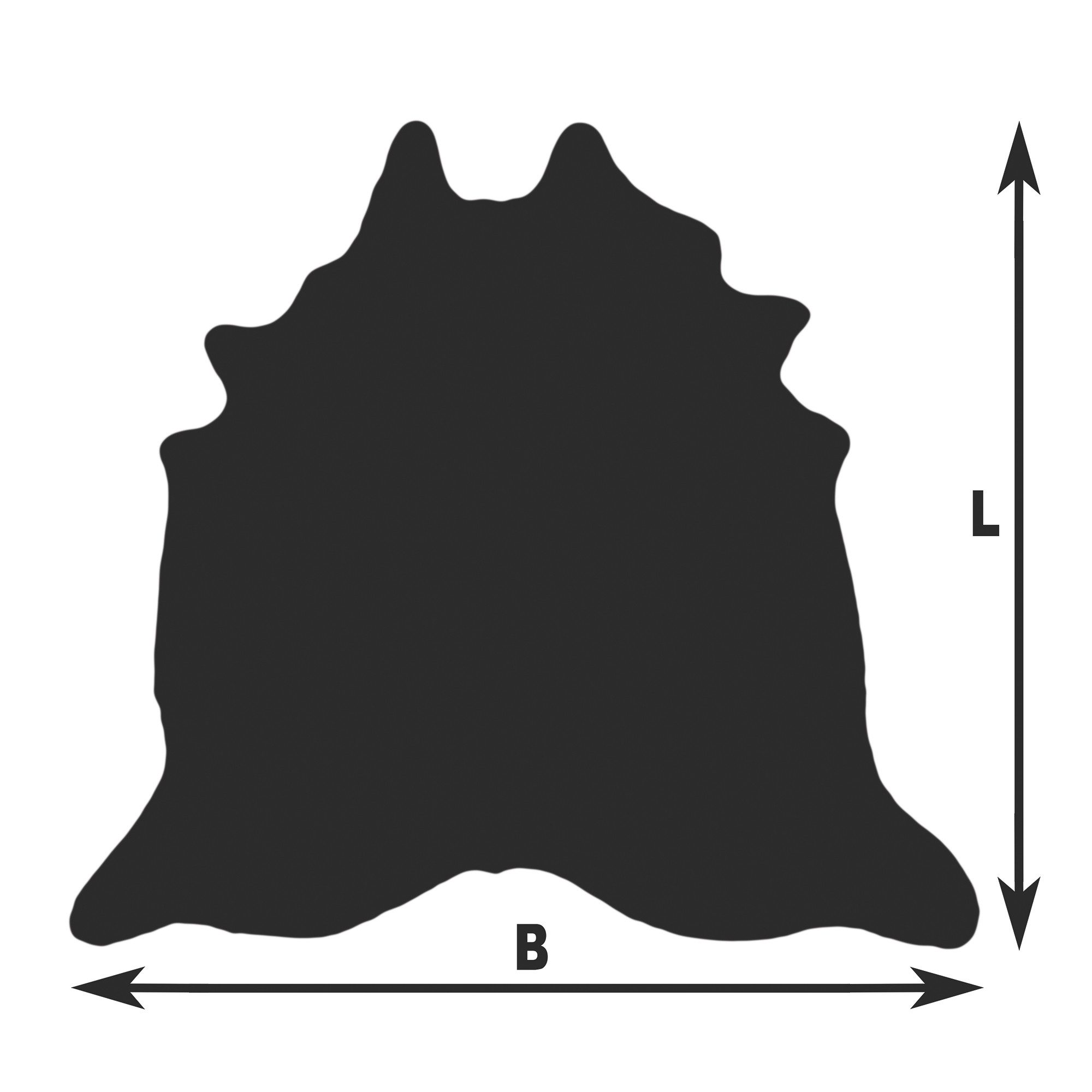 Livorio Fellteppich - hereford, Kuhfell, Premium Kuhfell Teppich,Rinderfell günstig online kaufen