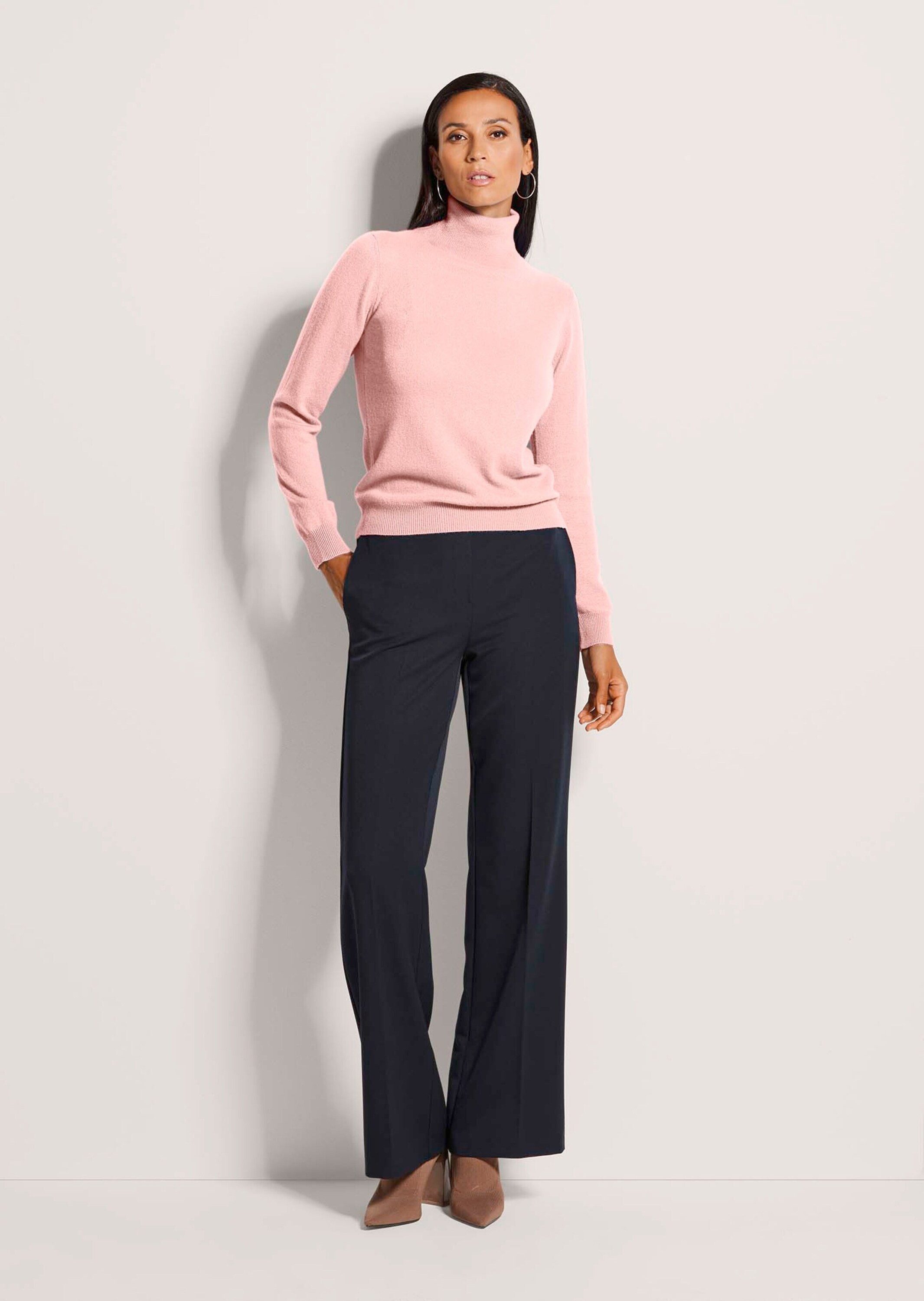 MADELEINE Strickpullover Zeitloser Strickpullover mit geripptem Rollkragen günstig online kaufen