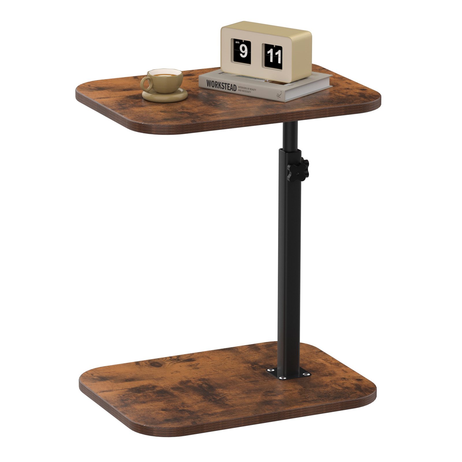 Beistelltisch Holz Klein Couchtisch Sofatisch: C Form