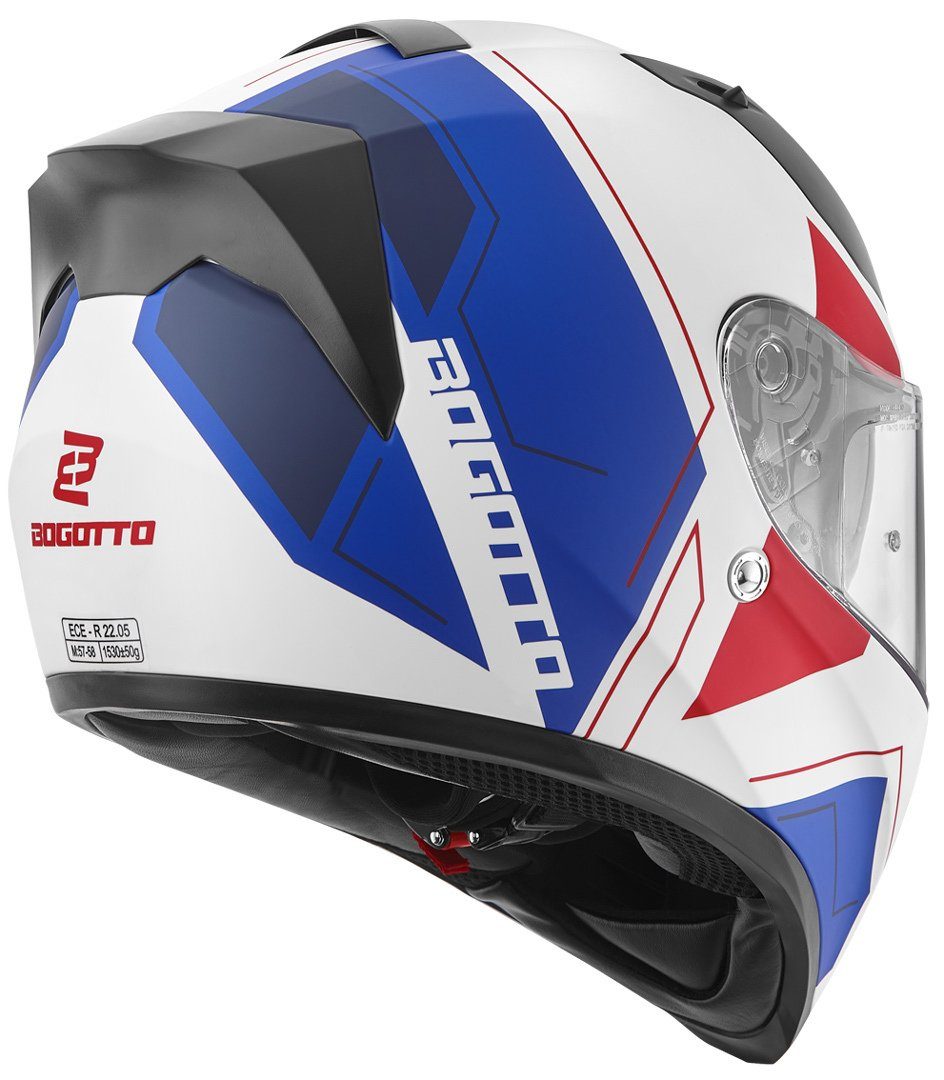Bogotto Motorradhelm V128 Strada Helm, Integriertes Sonnenvisier