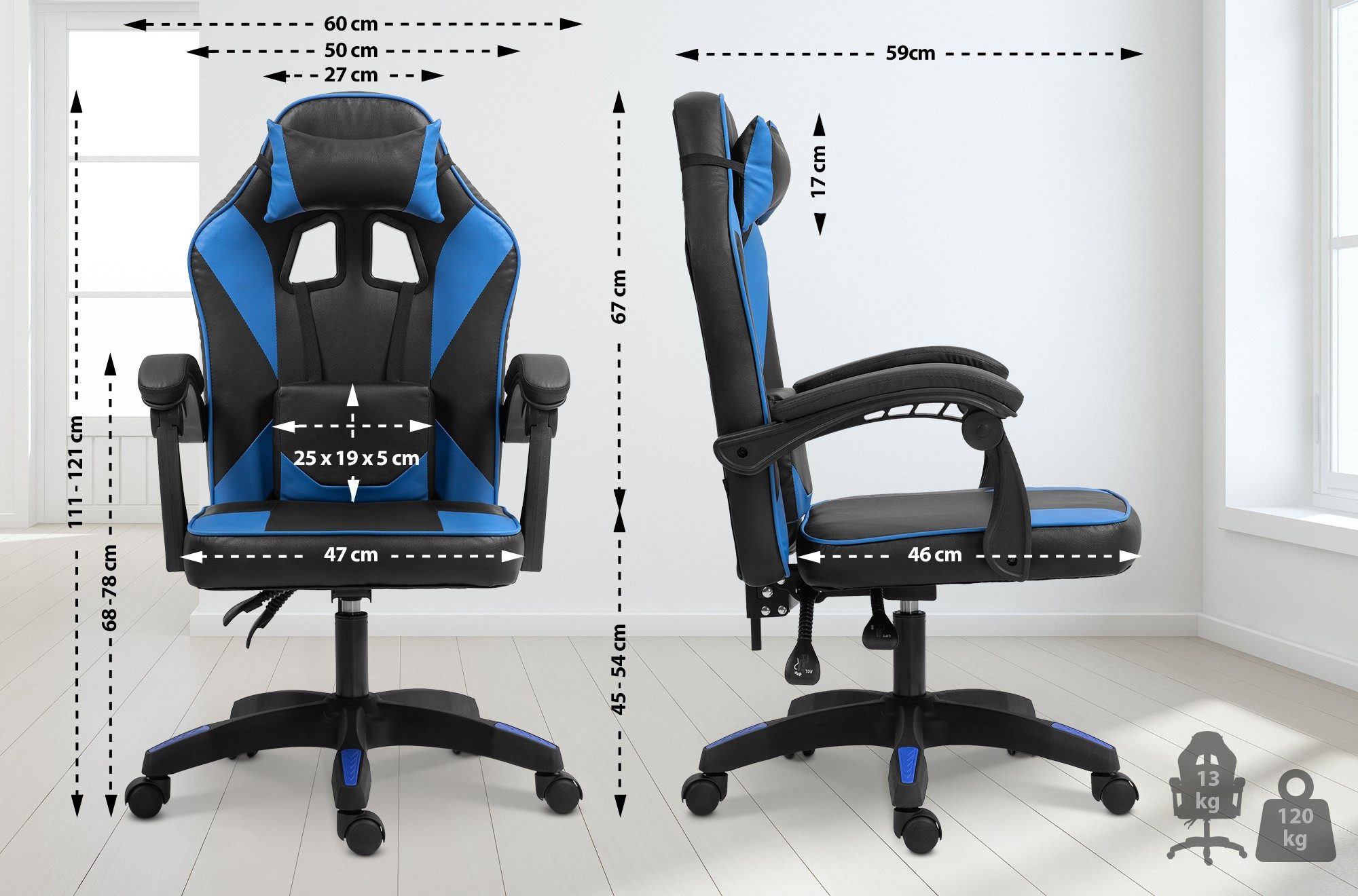 CLP Gaming Chair Orkney, Schreibtischstuhl höhenverstellbar günstig online kaufen