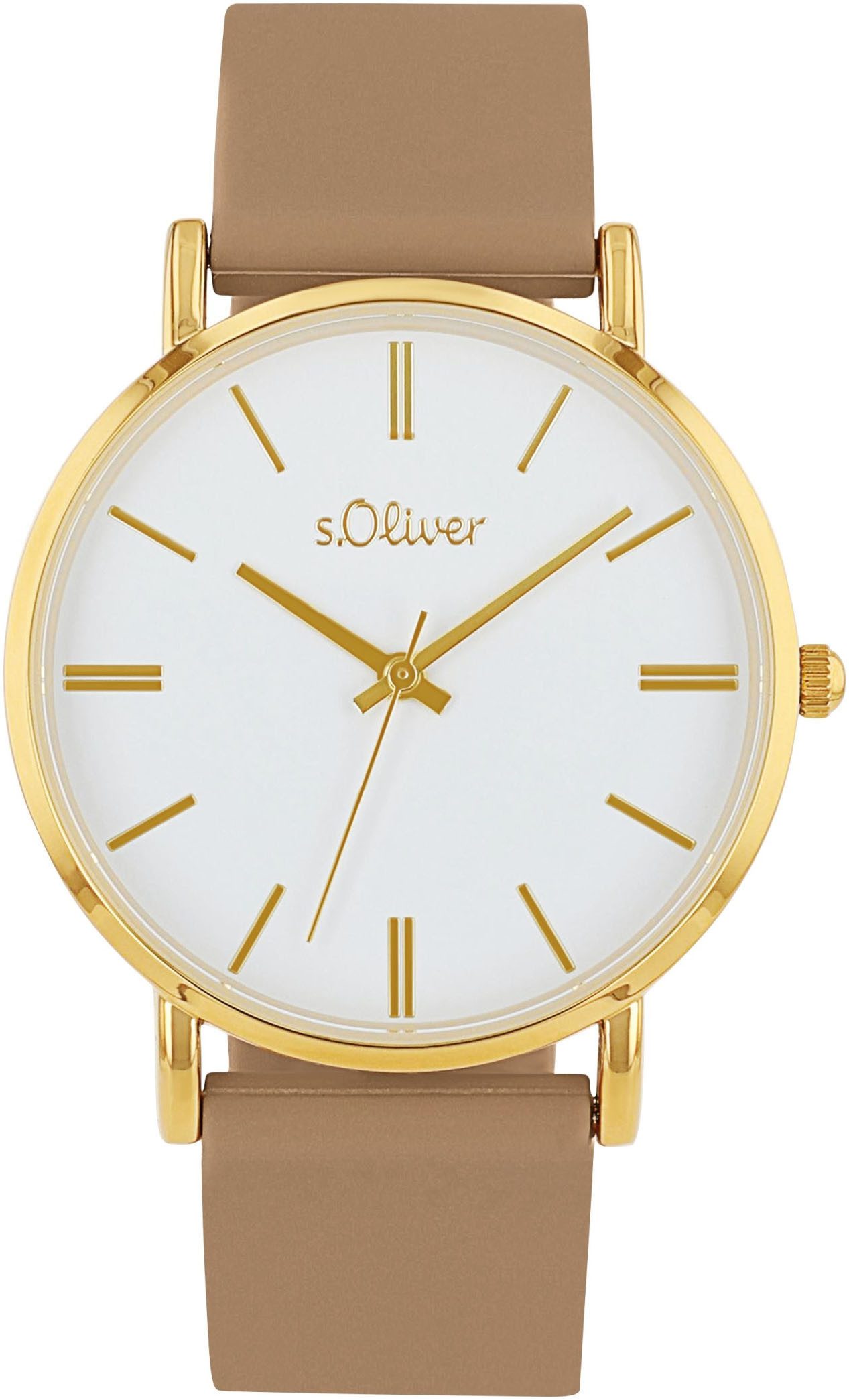 s.Oliver Quarzuhr 2038374, Armbanduhr, Damenuhr, analog, günstig online kaufen