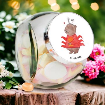 Mr. & Mrs. Panda Vorratsglas L 870ml Krebs Astrologie - Weiß - Geschenk, Küchenorganizer, Vorratsd, Premium Glas, (1-tlg), Exklusive Motive
