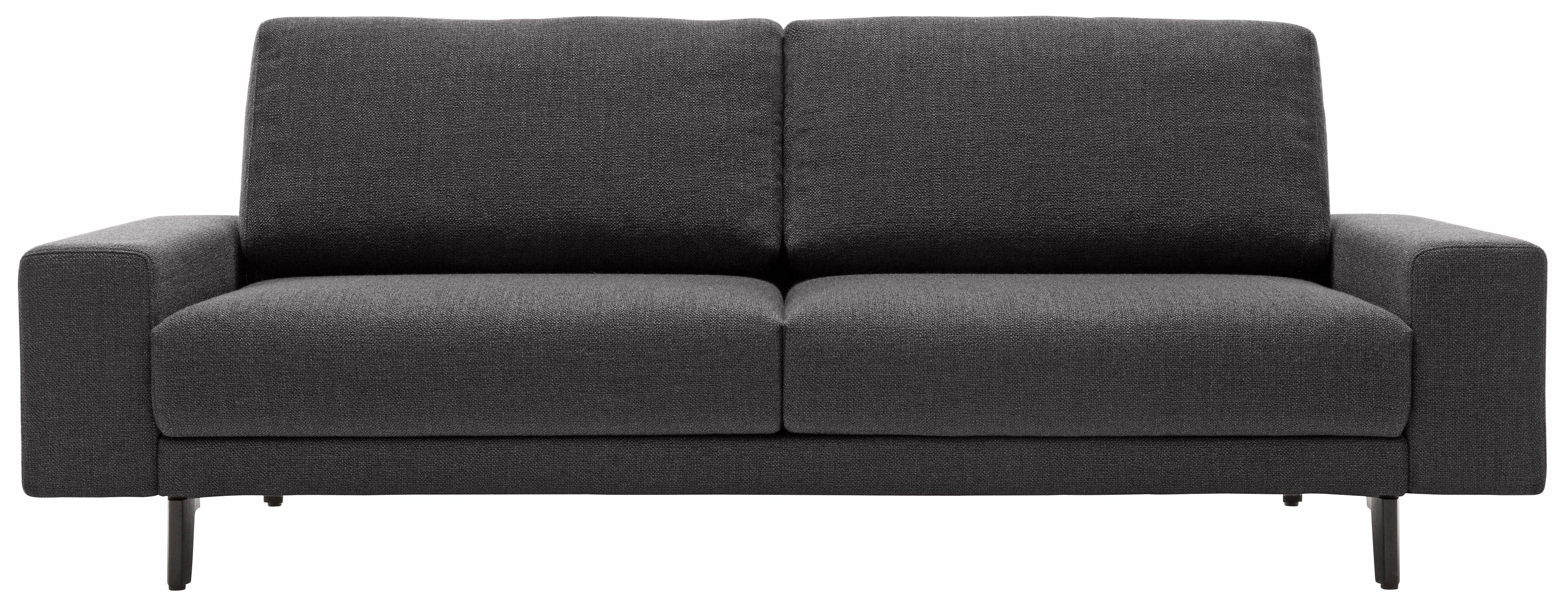 2-Sitzer breit 180 Breite niedrig, hülsta Armlehne in hs.450, sofa Alugussfüße cm umbragrau,
