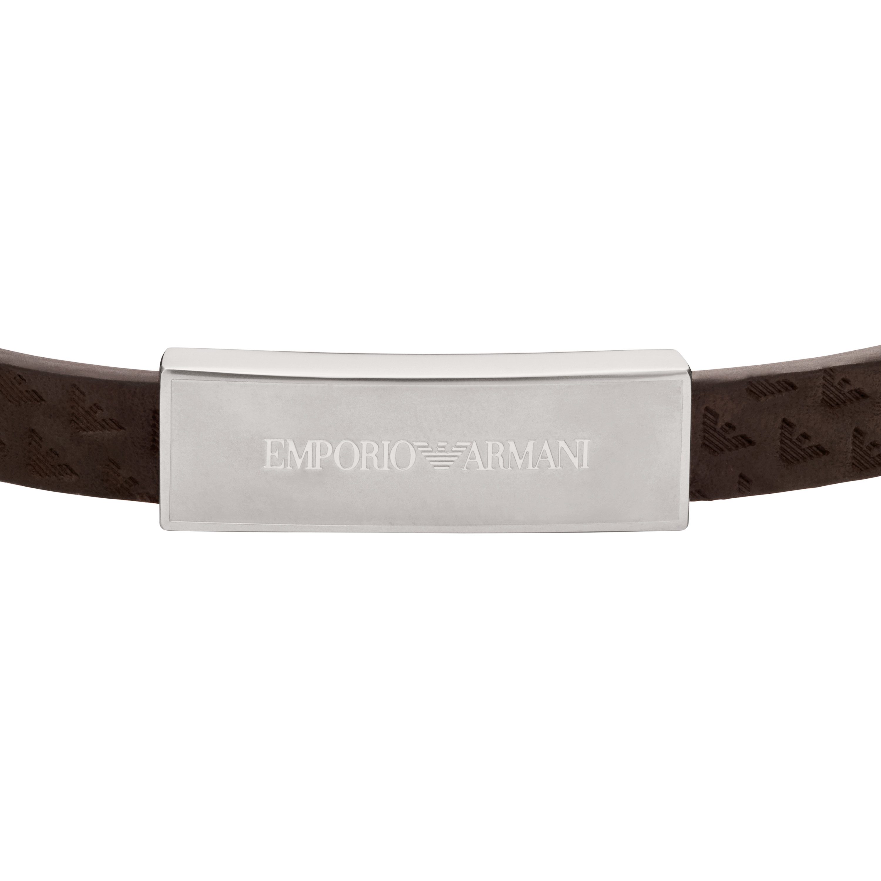 Emporio Armani Armband Schmuck Geschenk Edelstahl Leder Armschmuck