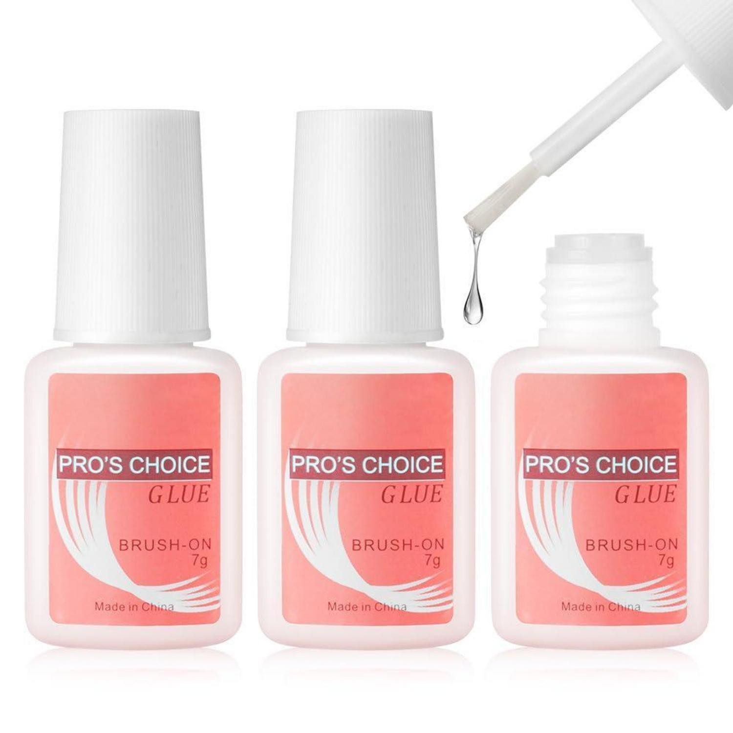 LuxusKollektion Nageldesign Zubehör Nagelkleber 3 Flaschen Kunstnägel Tips PressOn Naturnägel 3pcs