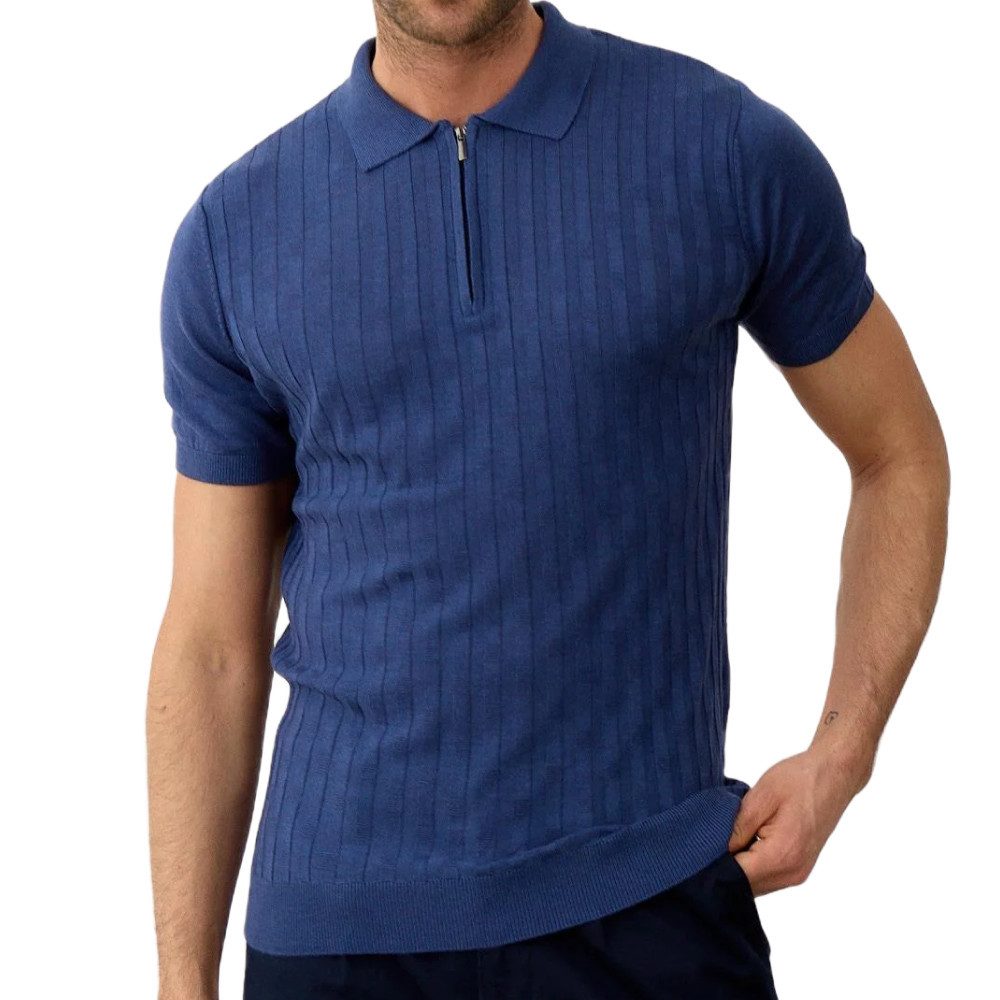 danger Poloshirt Herren Strick-T-Shirt – Rundhalsausschnitt, günstig online kaufen