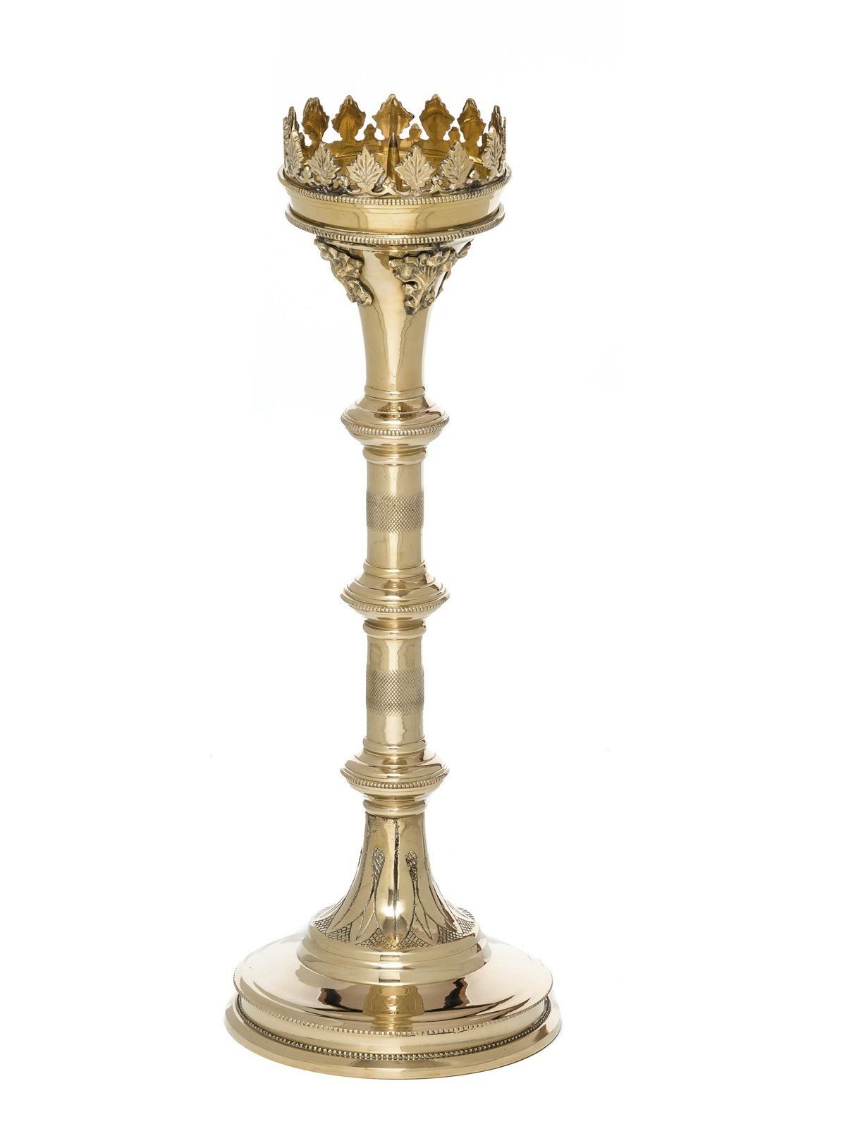 Aubaho Kerzenständer Kerzenleuchter 47cm Altarleuchter Kandelaber Kerzenständer Antik-Stil