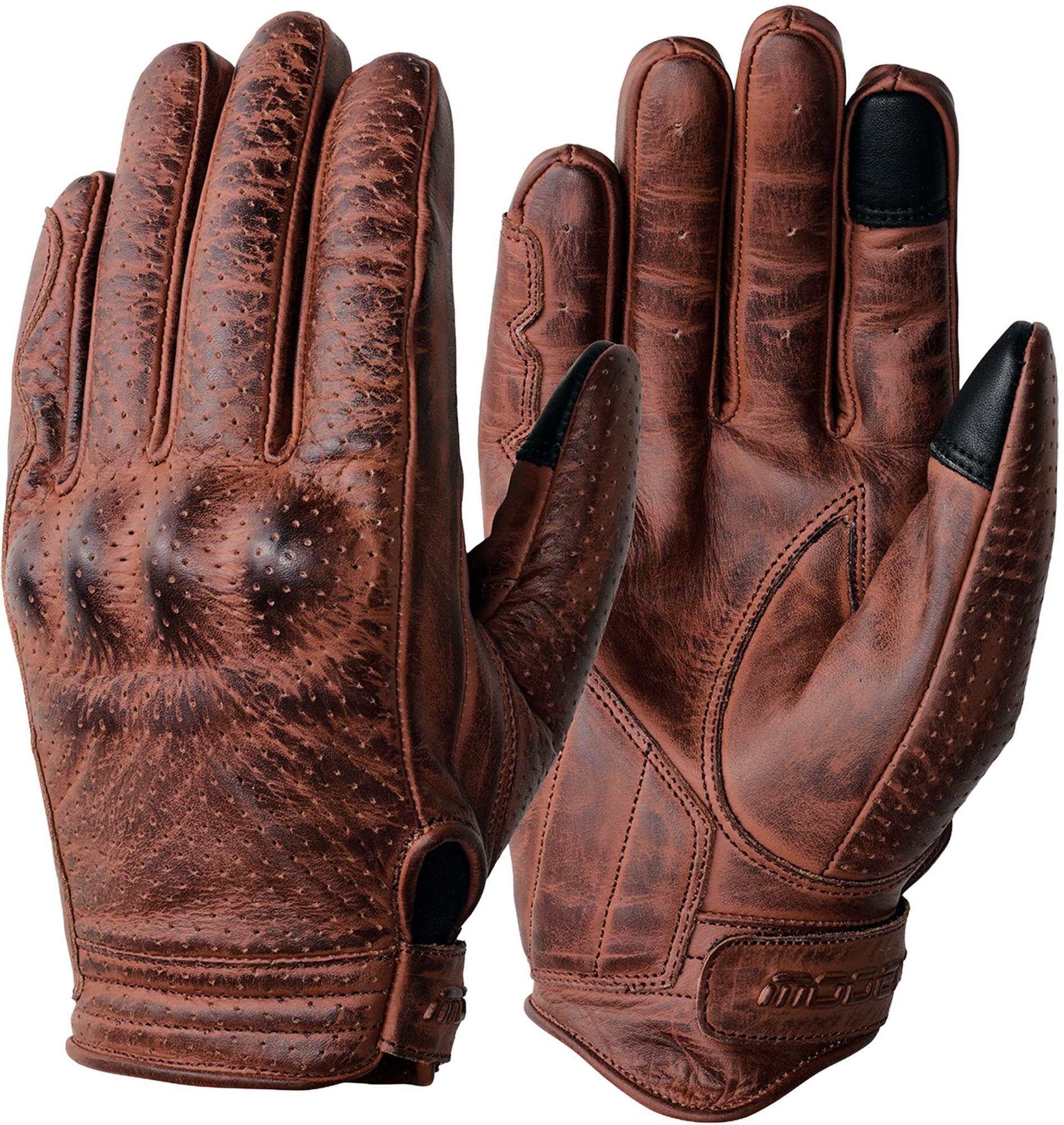 Modeka Motorradhandschuhe Hot Classic 2 Motorrad Handschuhe perforiert,Touchscreenbedienung möglich
