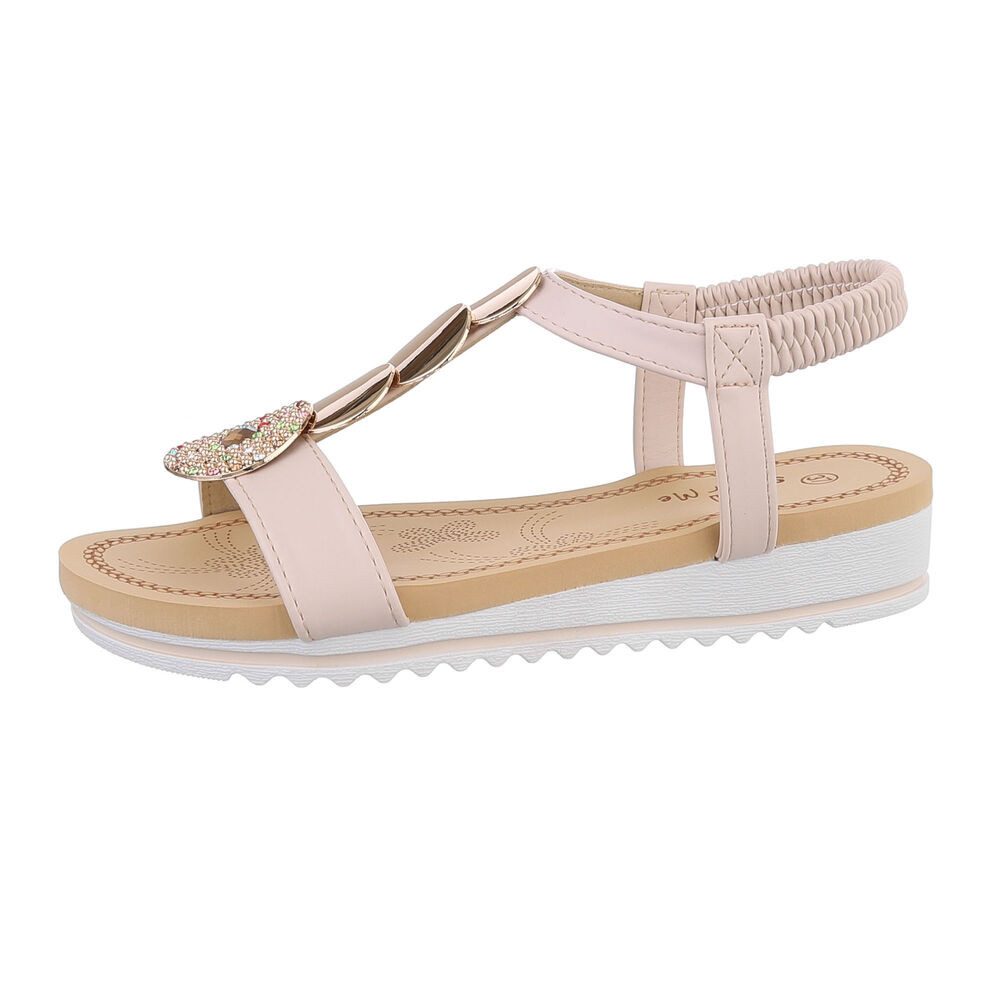 Ital-Design Damen Freizeit Riemchensandalette (86017000) Keilabsatz/Wedge günstig online kaufen